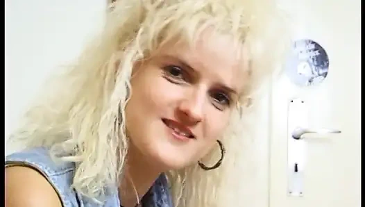 Blonde german MILF in solo act