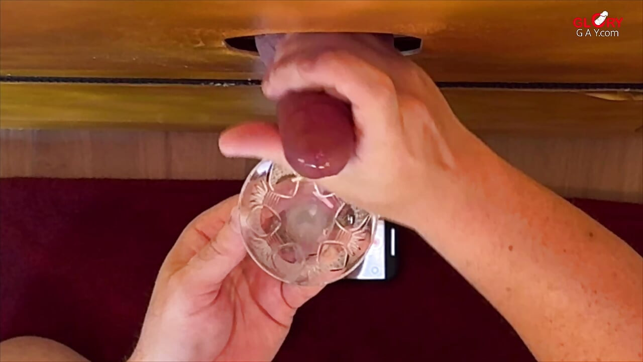 At the Gloryhole: How Much Does He Shoot Into the Glass?