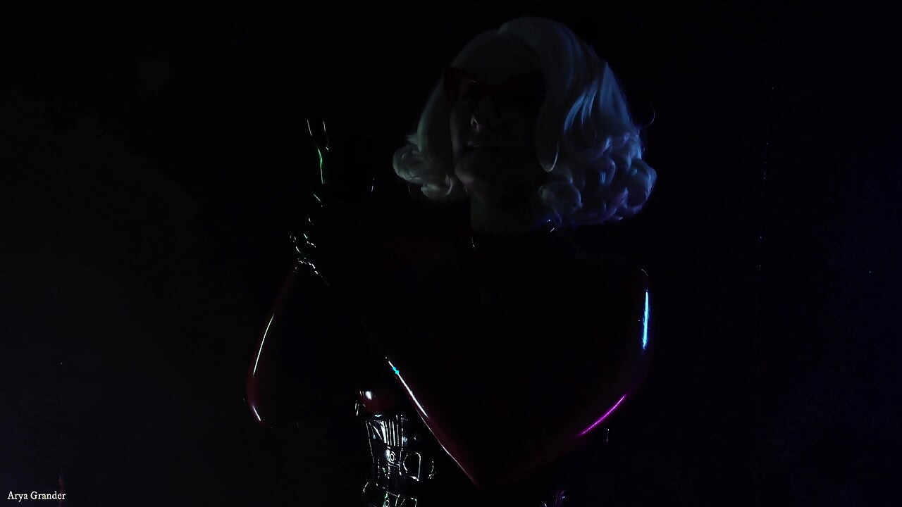 Compilation of ASMR videos: hottest gloves fetish (Arya Grander)