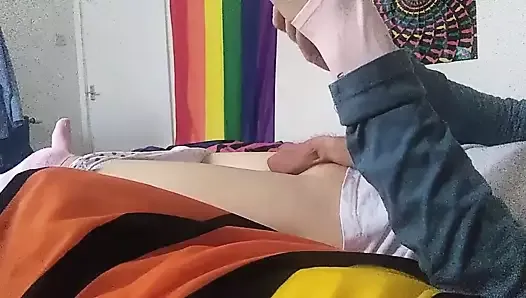 Twink Fucking His Ass With Vibrator and Cumming
