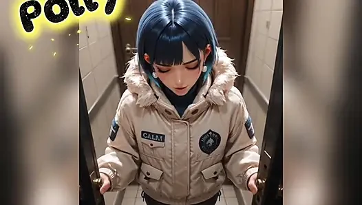 Fucked in the subway station, clown with a huge dick.
