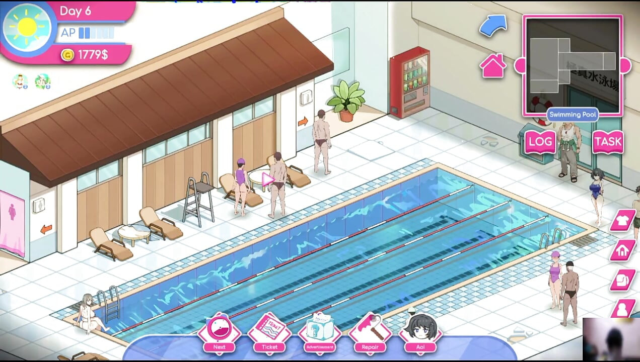Ep-1 lifeguard holic! NTR Hentai game gameplay! I got a swimming pool and there are many hot girls!