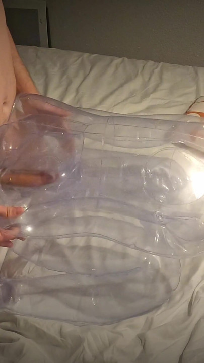 Unforgettable moment from "Erotic story of a man fucking and coming in a transparent lovedoll"