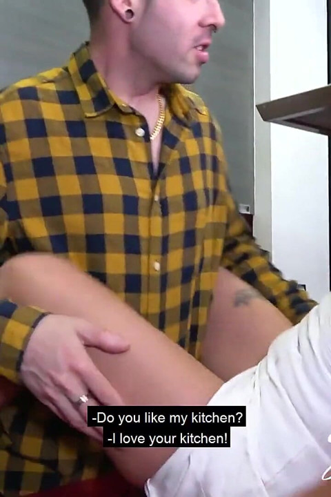 She is delicious! Jade Presley gets fucked by Spanish dude in kitchen!
