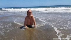 大加那利岛每个人的海滩妓女未割包皮