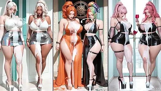 Chapter 2: Anime Hotties love cum on there bodys