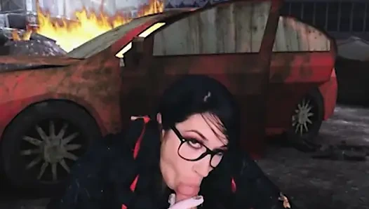 VRCosplayX Es ist zeit, mit Alex Coal als Bayonetta frech zu sein teil 1