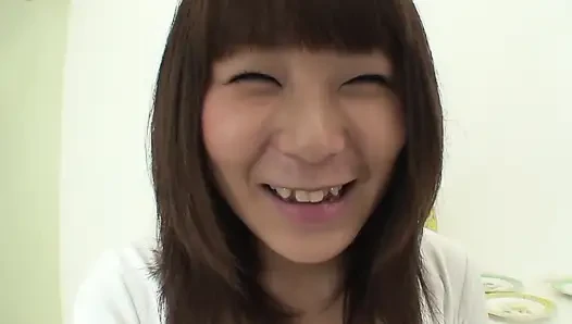 Soft tanned Japanese teen creampie