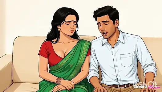 Soft Indian Skin Under His Touch While He Takes Care of Everything -AI Generated