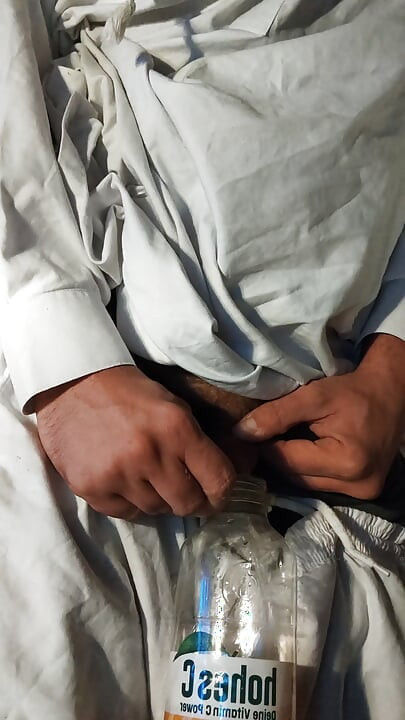 Dirtyjunkbro Dressed in Afghan Clothes, Cover Socks Piss in and Piss Drink