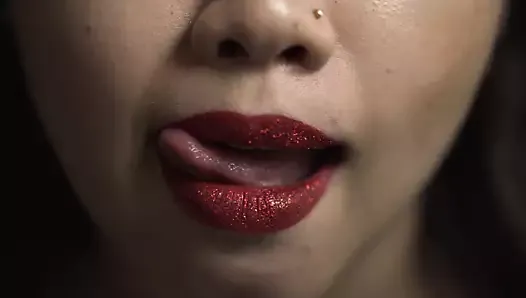 Taquinage des lèvres - très érotique