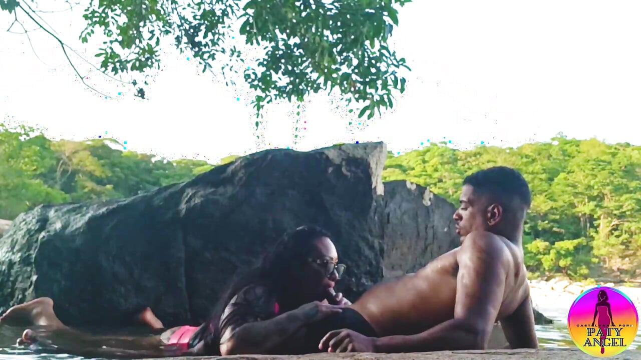 Trailer - Being fucked by her lover in the river in public and he came in my mouth