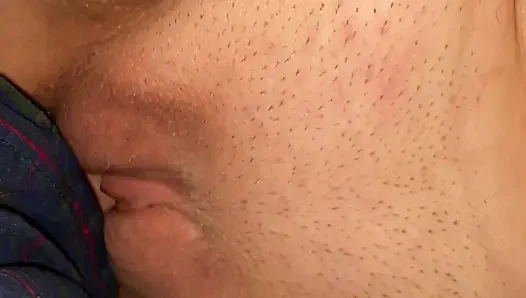 Кримпай из сливочной киски крупным планом