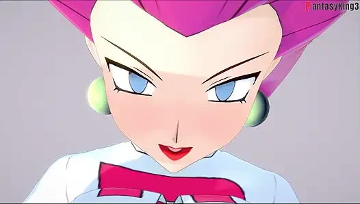 Jessie rocket dientot habis-habisan di taman - poketmonster