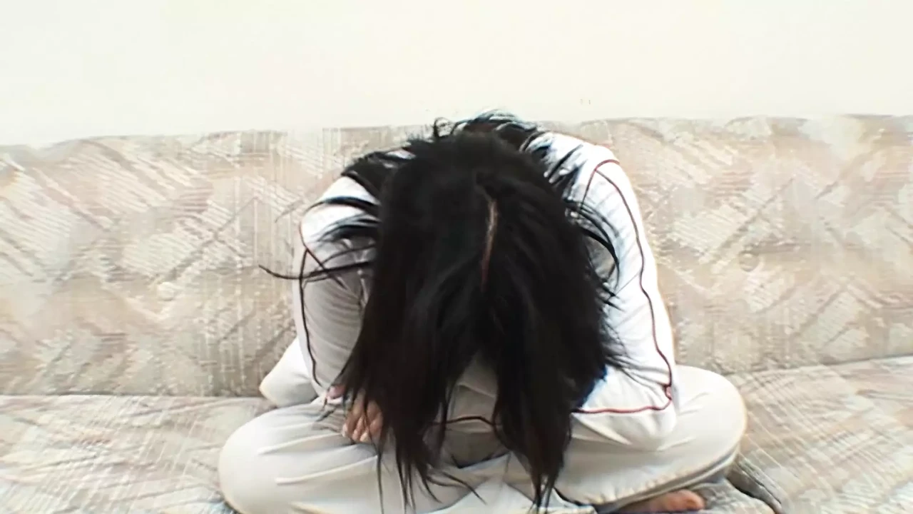 brown-haired teen sucks a big cock for the first time