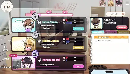 1 V-Lover Playthrough. Lovely Women And Nice Art Style.