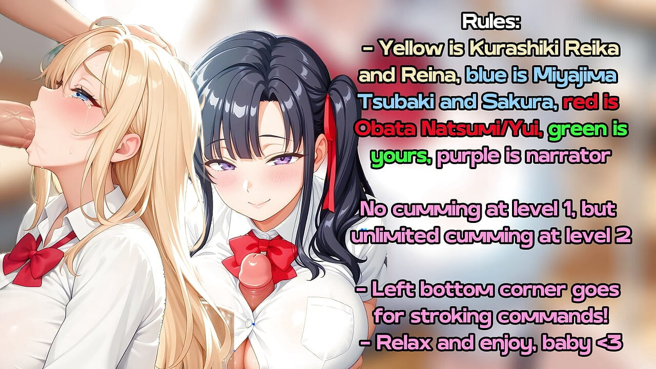 Girls from Saimin Seishidou are passing teacher's special exam (Sex JOI)