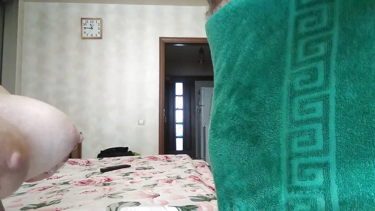 After the shower, they fuck the bitch in the mouth and fill it with sperm
