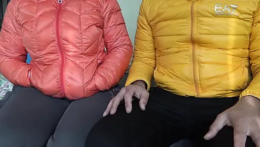 Older stepmom gives virgin stepson first handjob of his life.