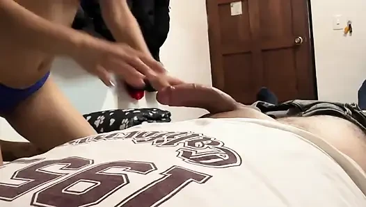 Stepsister Went Too Far with Her Ex... Surprise Ending (deep Throat, Facial)