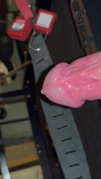 Epic moment from "Femdom Milking Table & Milking Chair Ruined Orgasm Cumshots Compilation"