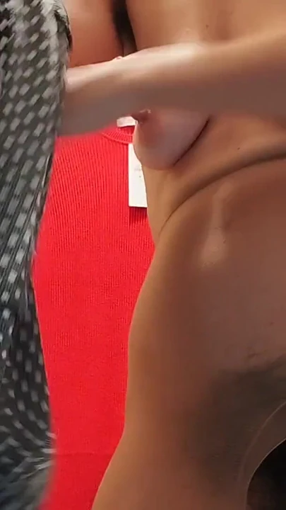 Stunning moment from "Amateur wife trying on clothes. hairy pussy, sexy brunette, big ass, sexy clothes, panties, socks,"