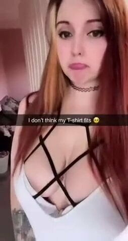 Her shirt fits fine