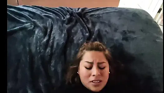 Give me harder and stronger please, but don't end up inside! Sex with mature gym
