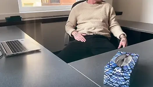 She sucks and fucks boss to save her job