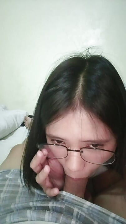 Sucking my Stepbrother's dick while resting - POV