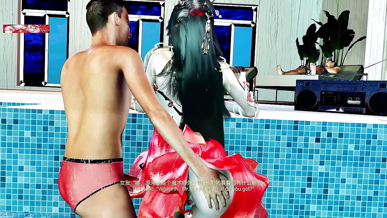 Menina de quebra-código com Divine Curves - animação 3D Hentai