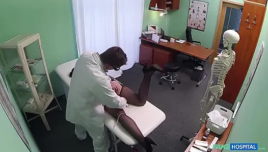 Brunette Turns a Massage Tool Into a Sex Toy