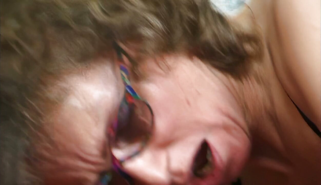 Mature Glasses Slut Ahegao Moaning Intense Orgasm