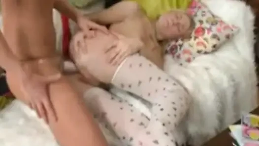 Seks threesome liar cewek hot rusia