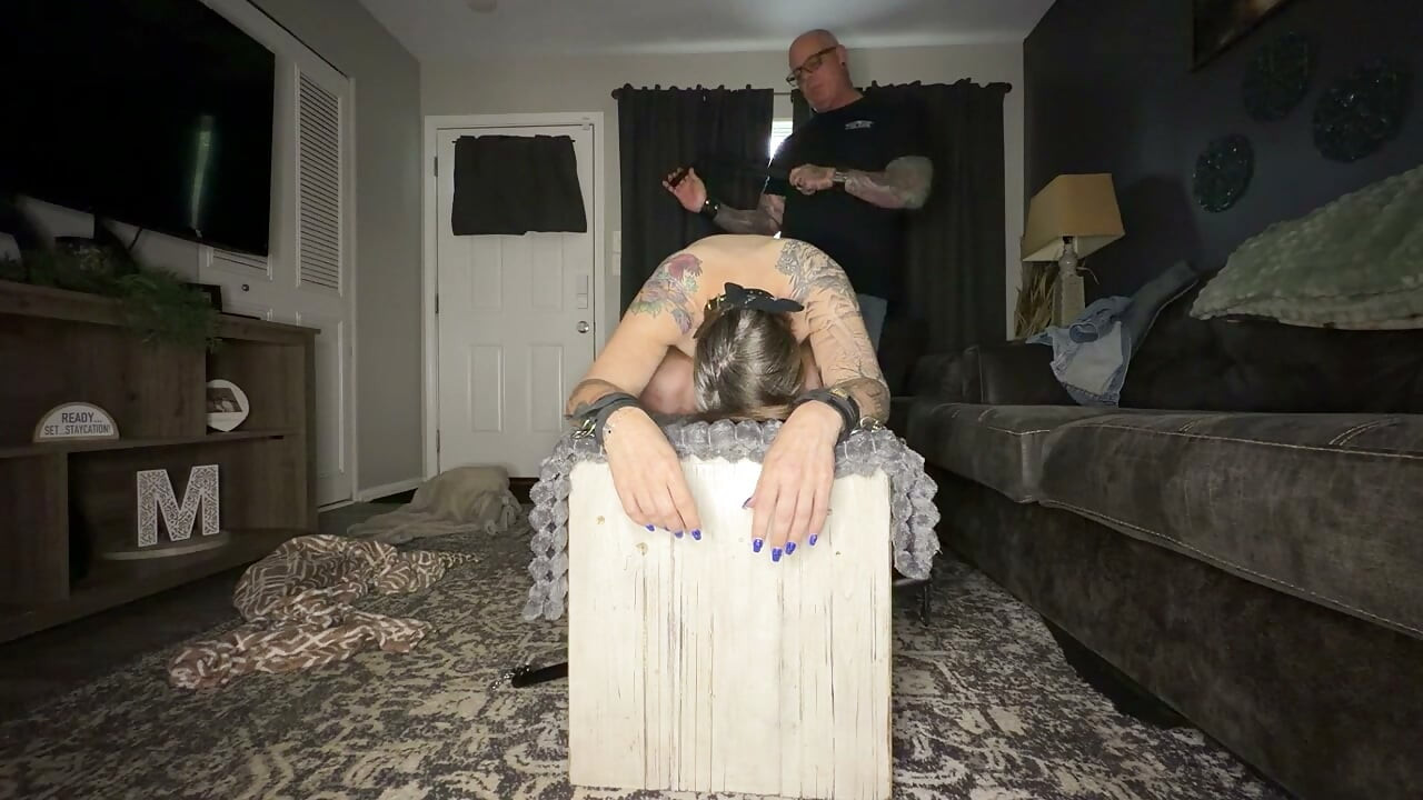 Tied and fucked after training me