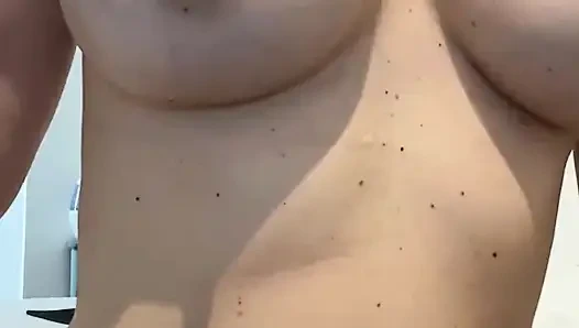 I didn't expect this to happen when I started rub my nipples