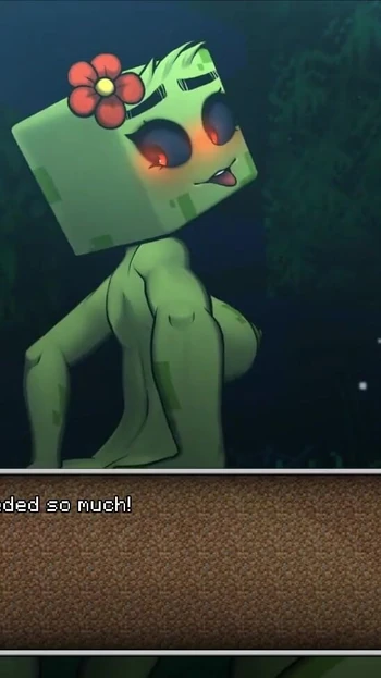 Key moment from "Minecraft Horny Craft - Part 39 Anal With Creeper Plus Pink Panties By LoveSkySan69"