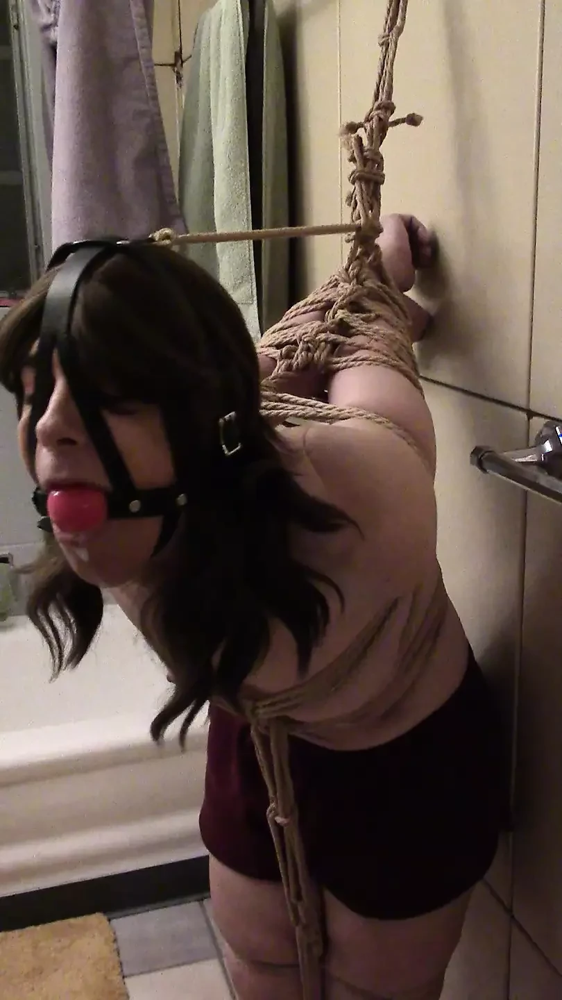 Bahty19 strappado semenawa rope torture shibari lotta difficile