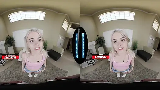 LETHAL HARDCORE VR - Cute College Blondie Gets Back On Cheating BF With YOUR Cock
