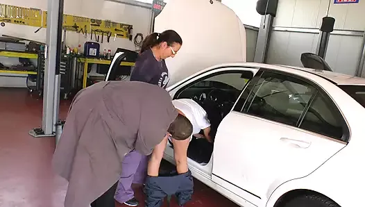 German mechanic get a lot of comes in one day#2