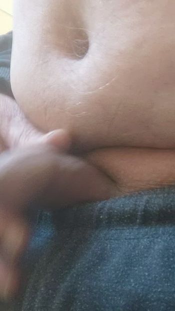My curious little penis looks from out my trousers