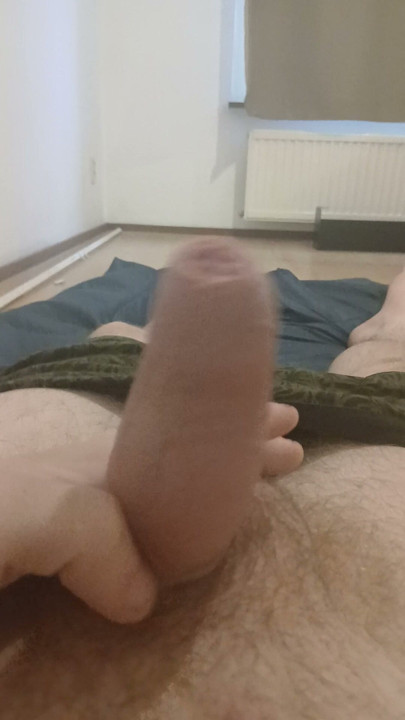 Palying with my uncutcock