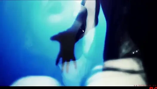 Lezbiyen Amabella yaşlı kadın Alma Blue tarafından hayata geçiriliyor