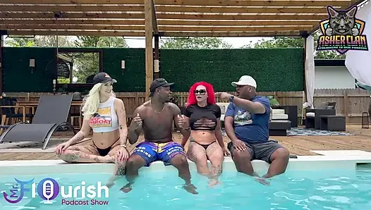 Mrflourish podcast bareng si tamu roxi keogh, gigi patsy dan datjguy di florida