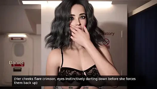 Uçuşta airhostess ile eğlence - Asia Town - e02