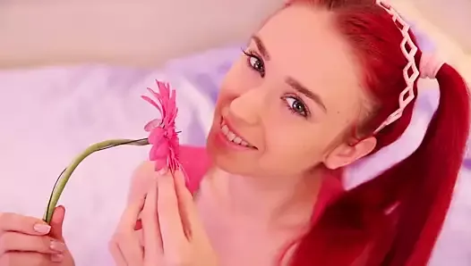 sexy skinny pigtailed redhead Ariel