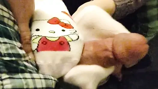 Sexy pink, hallo kitty, sockenjob &socken-handjob
