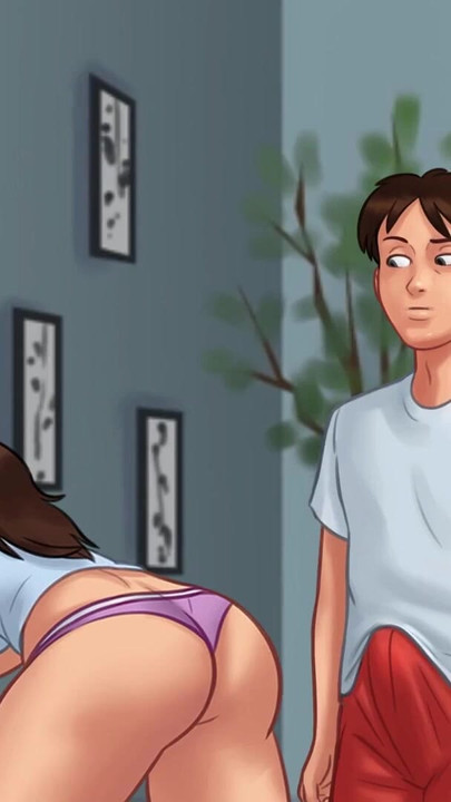 Powerful moment from "I find my stepmother masturbating and she grabs my cock (Summertime Saga #19) - Jazziuu"
