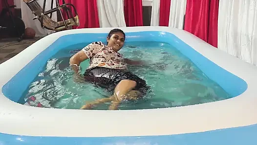 Mallu Couple Swimming Pool Fuck with Blow Job