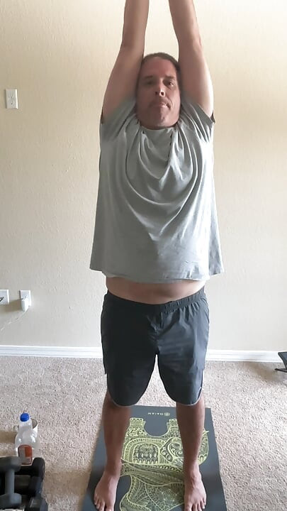 Stretching and lifting weights